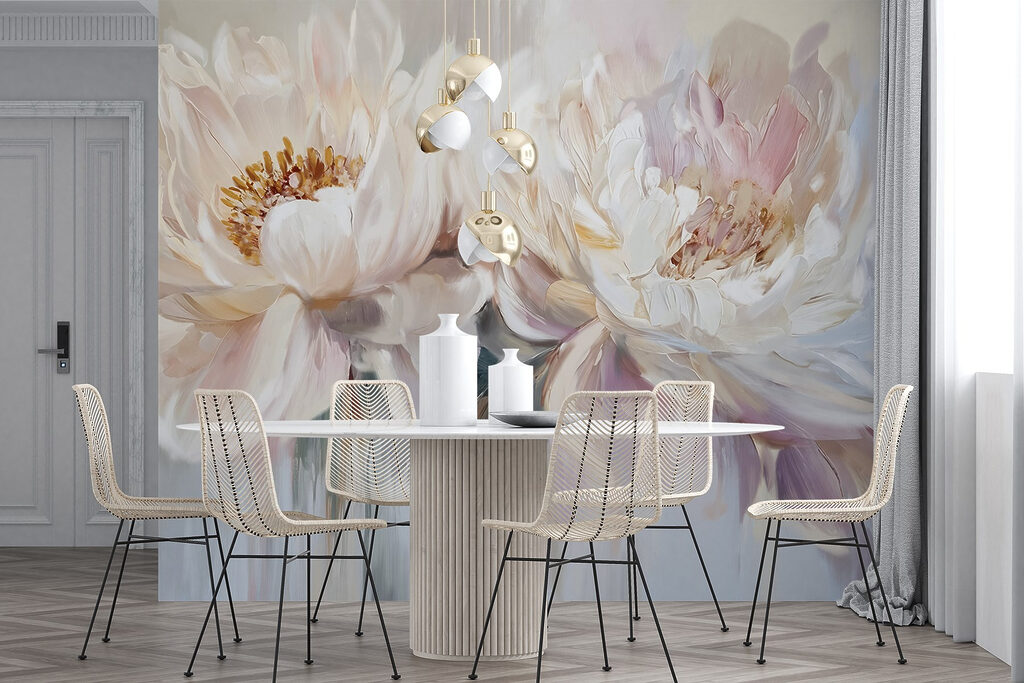 Peonie bianche su pastello — ambiente 6