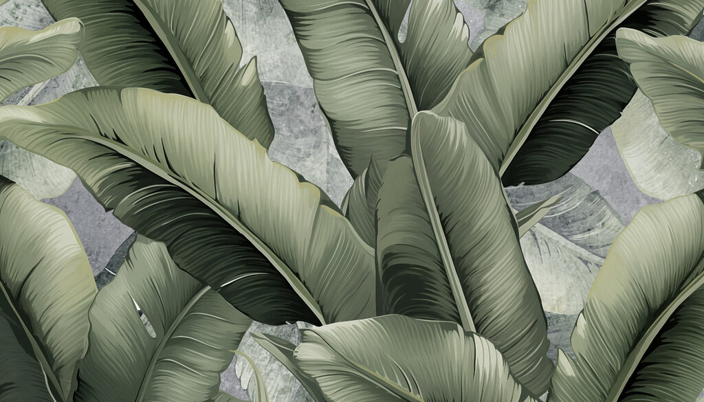 Foglie di banano scure — design completo
