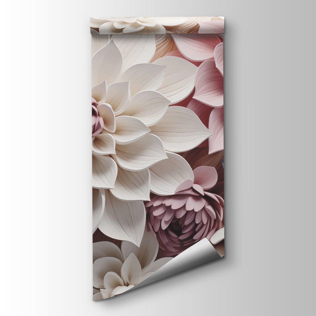 Fiori in rilievo pastello — vista del prodotto