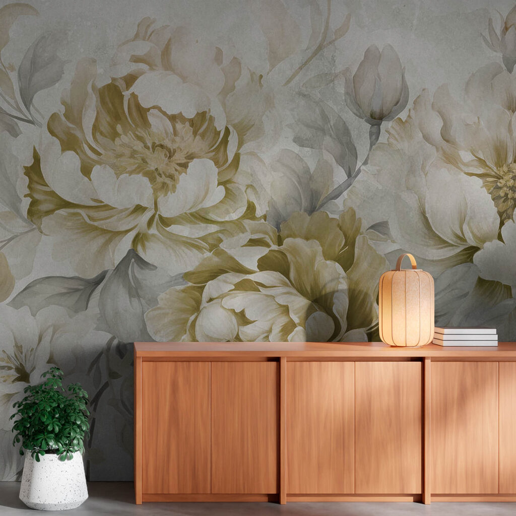 Peonie ad acquerello — ambiente 3