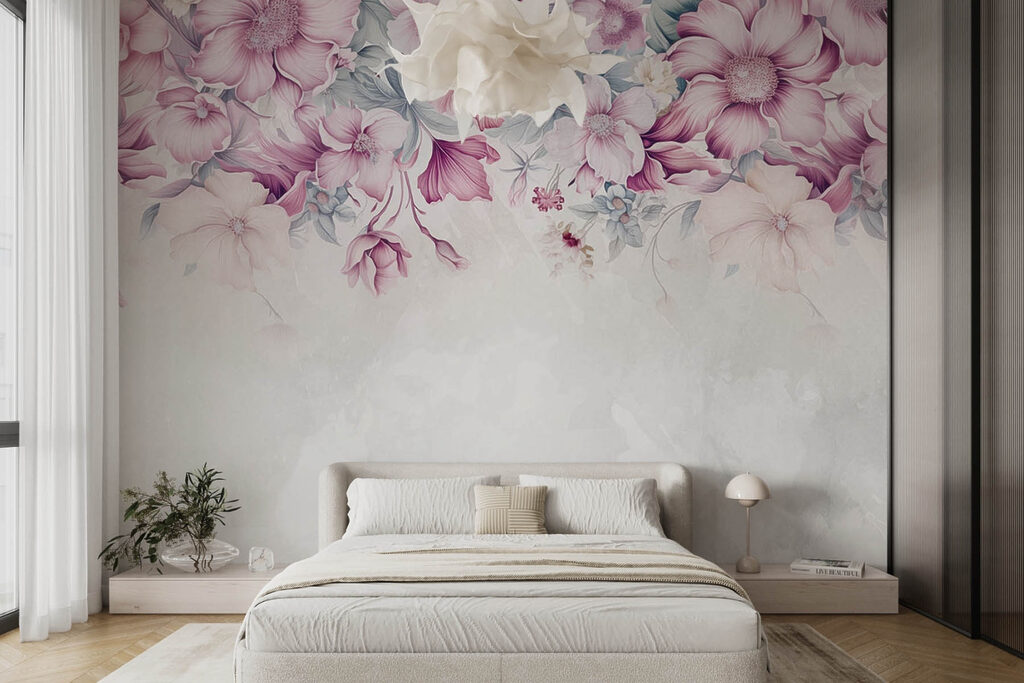 Bordo di fiori rosa — ambiente 2