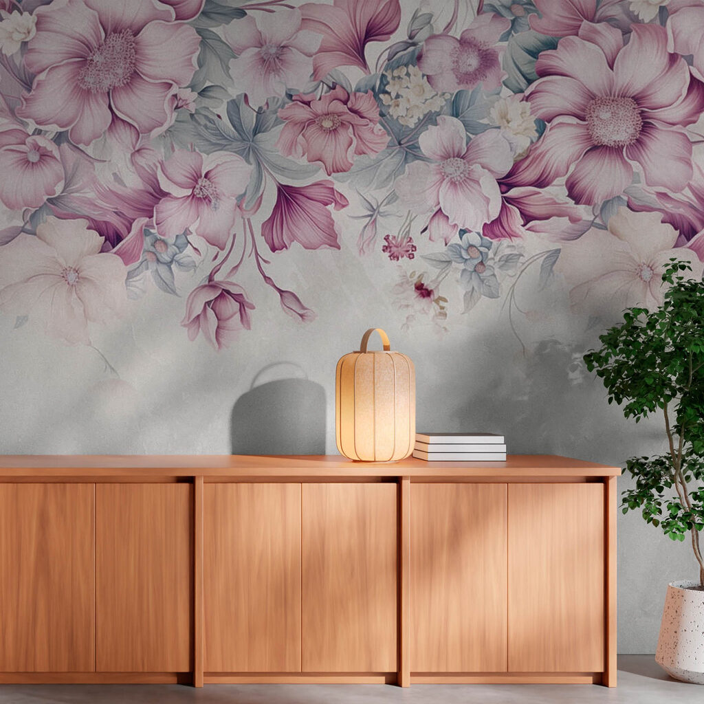 Bordo di fiori rosa — ambiente 3