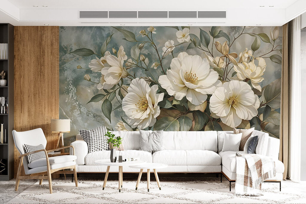 Bouquet bianco e verde — ambiente 3