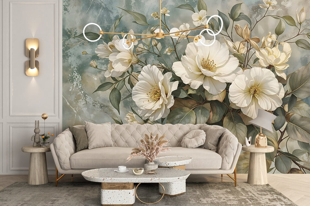 Bouquet bianco e verde — ambiente 6