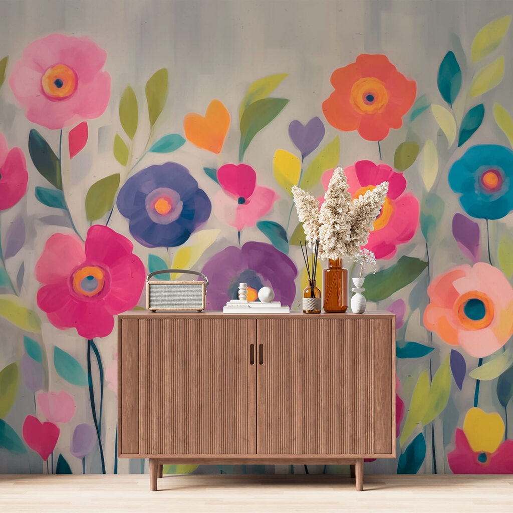 Fiori colorati su campiture — ambiente 2