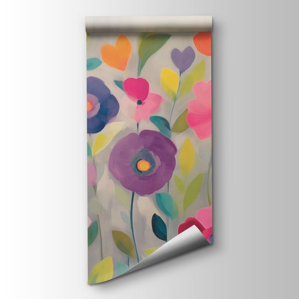 Fiori colorati su campiture — vista del prodotto
