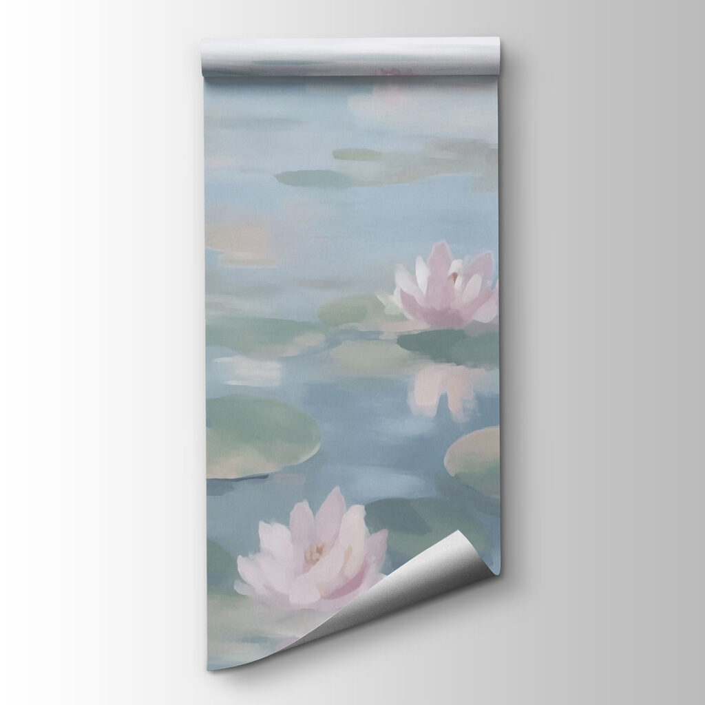Ninfee rosa sull’acqua — vista del prodotto