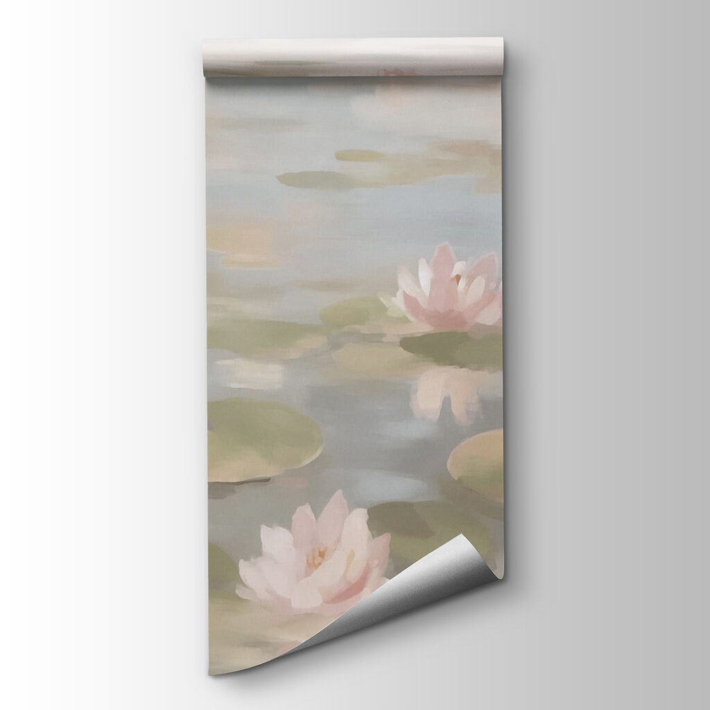 Ninfee rosa sull’acqua — vista del prodotto