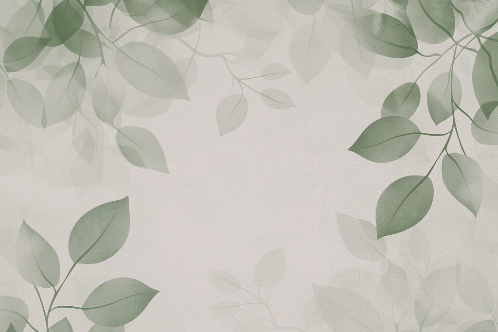Ombra grigia di foglie — design completo