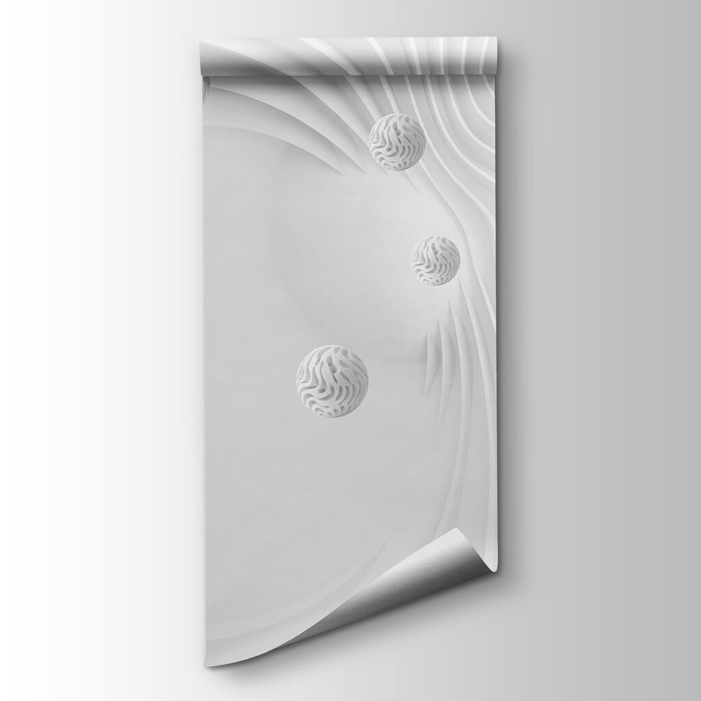 Sfere bianche tra linee — vista del prodotto