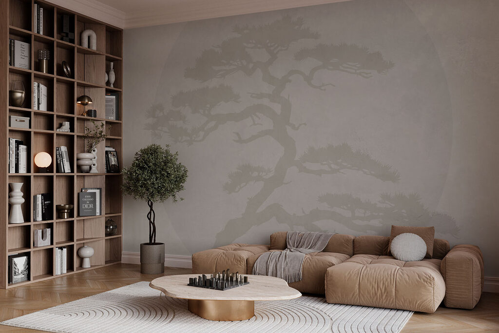 Albero nel cerchio in un ambiente