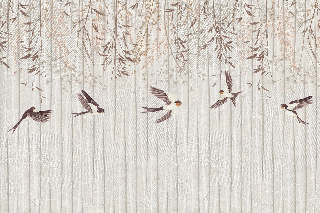 Rondini sotto rami pendenti — design completo