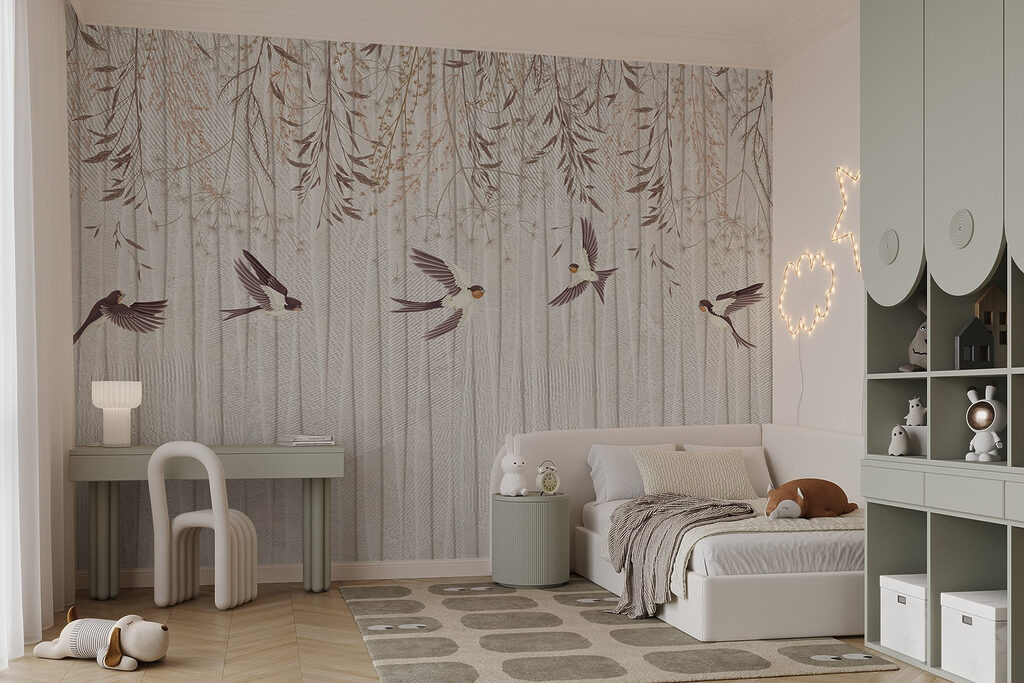 Rondini sotto rami pendenti — ambiente 5