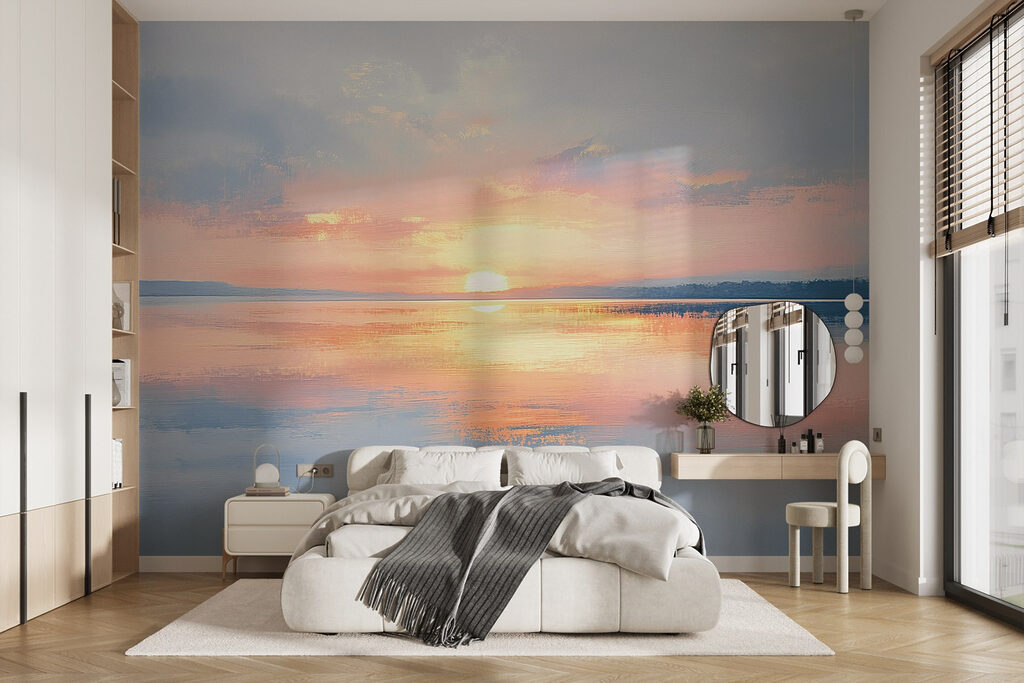 Sole serale sul lago — ambiente 2