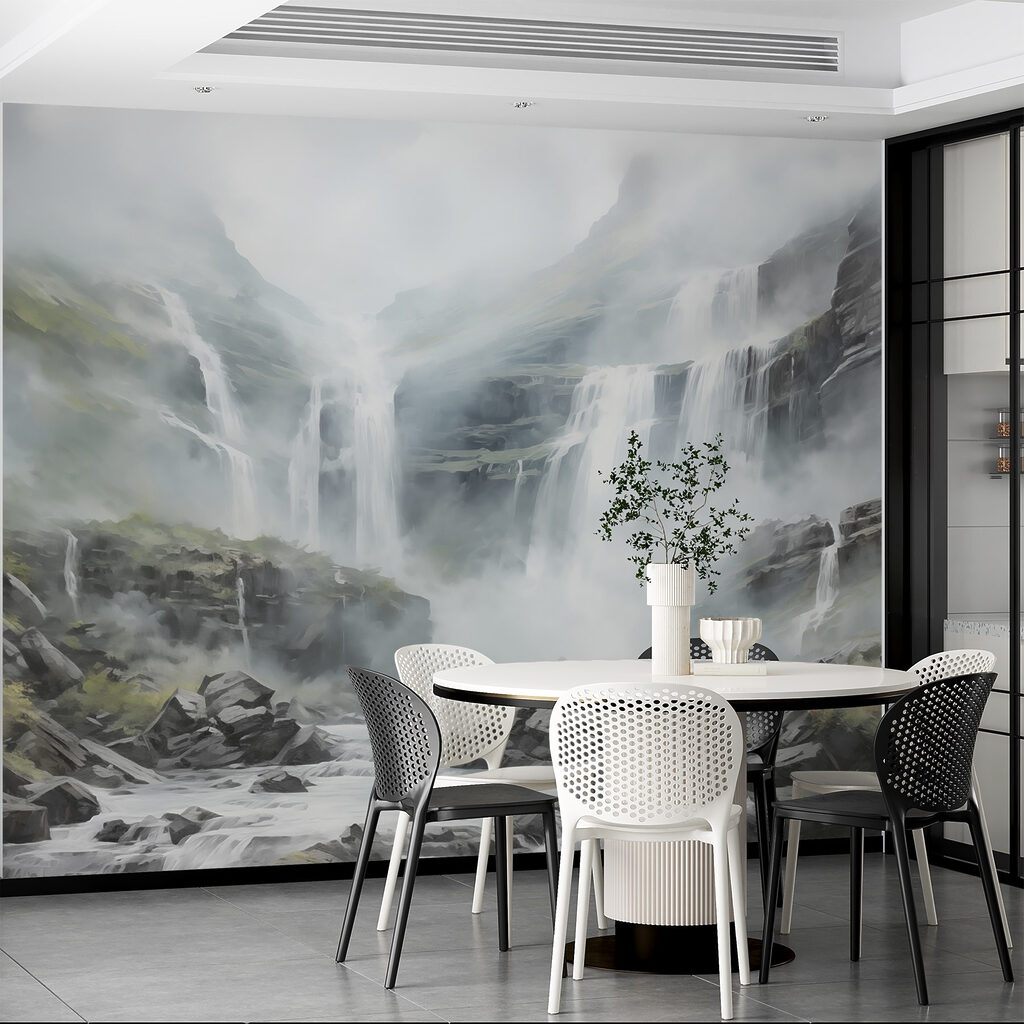 Cascata su rocce grigie — ambiente 3
