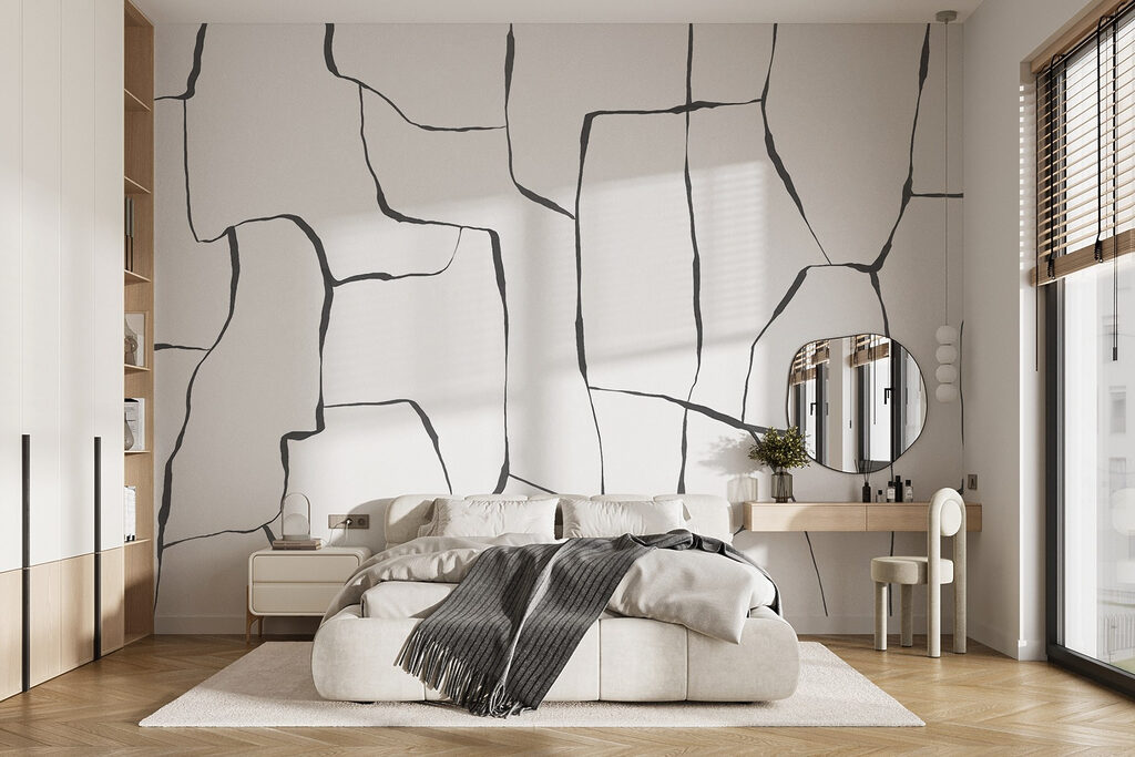 Linee spezzate come crepe — ambiente 1