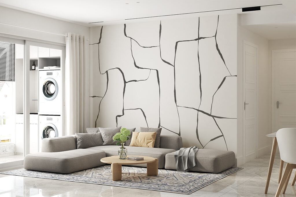 Linee spezzate come crepe — ambiente 3