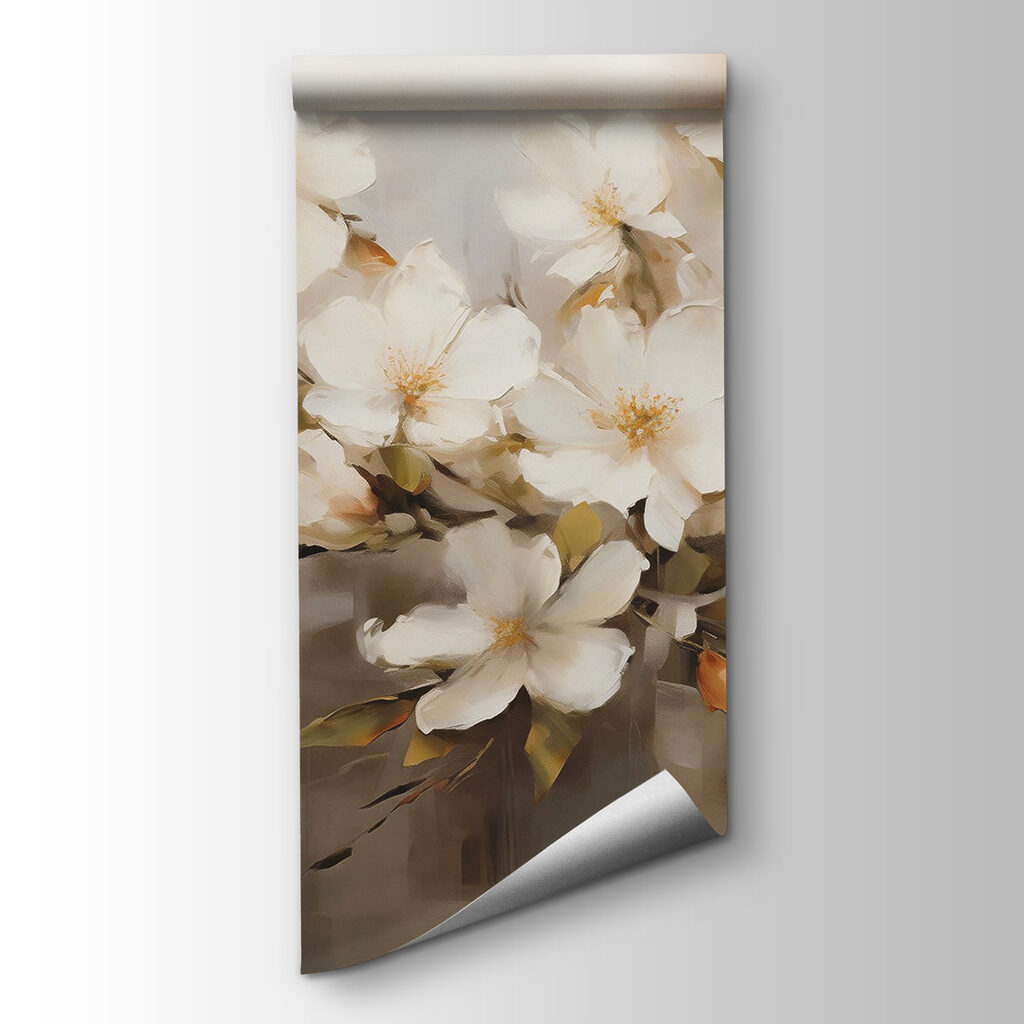 Fiori bianchi a olio — vista del prodotto