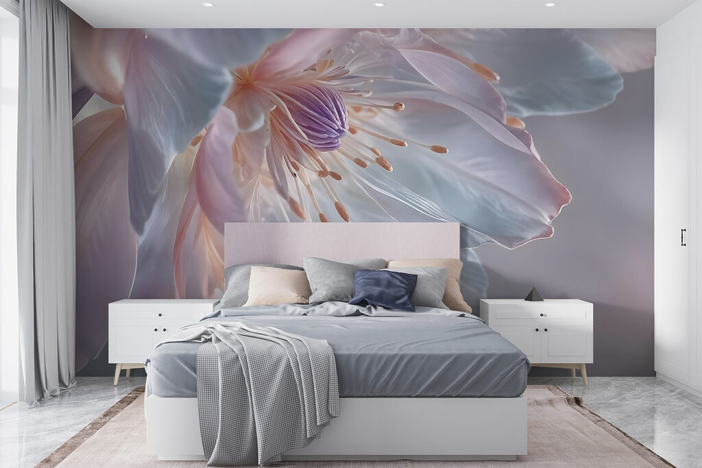Fiore dai riflessi perlati — ambiente 1