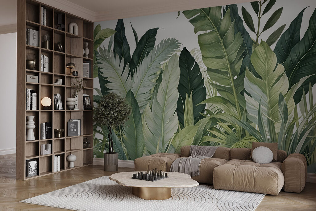 Foglie verdi che salgono — ambiente 4