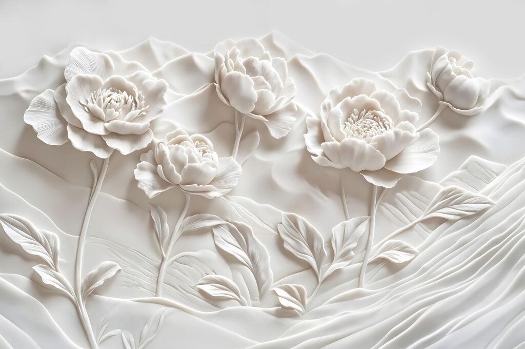Giardino bianco a strati — design completo