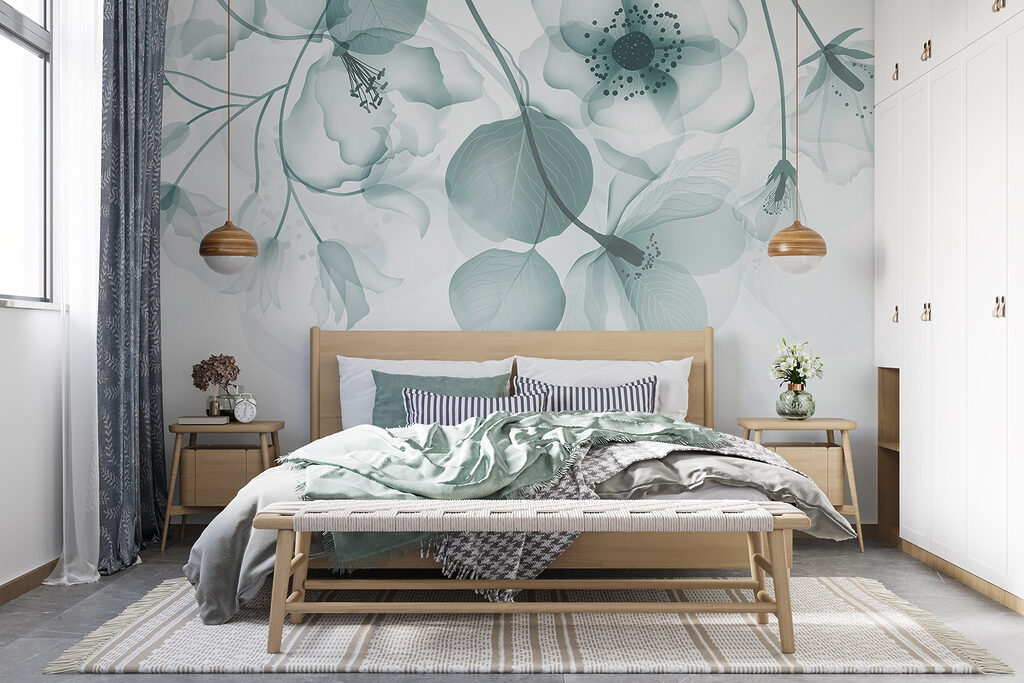 Fiori pastello sui rami — ambiente 2