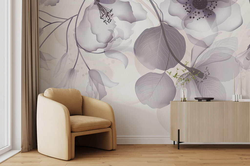 Fiori pastello sui rami — ambiente 6