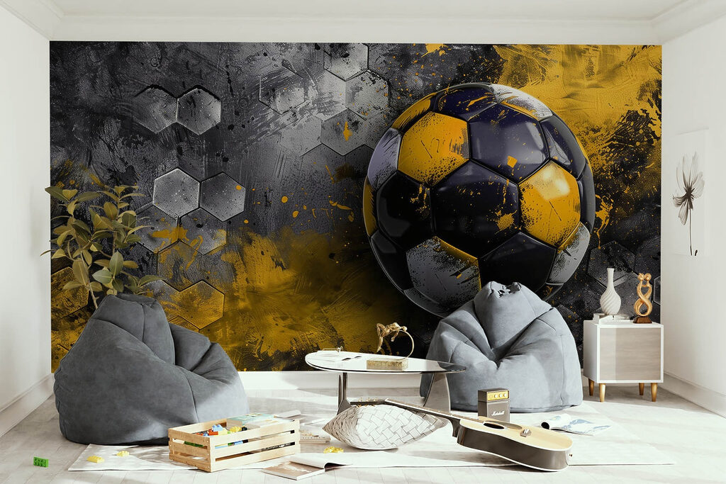 Pallone nero e giallo — ambiente 2