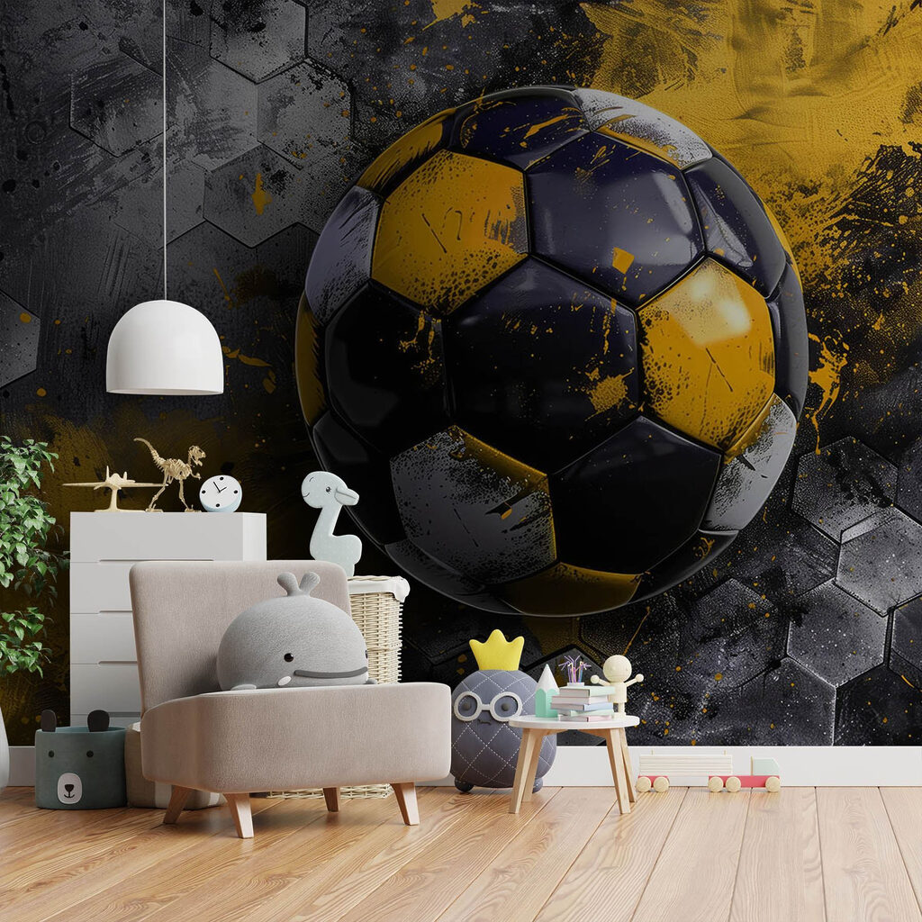 Pallone nero e giallo — ambiente 3