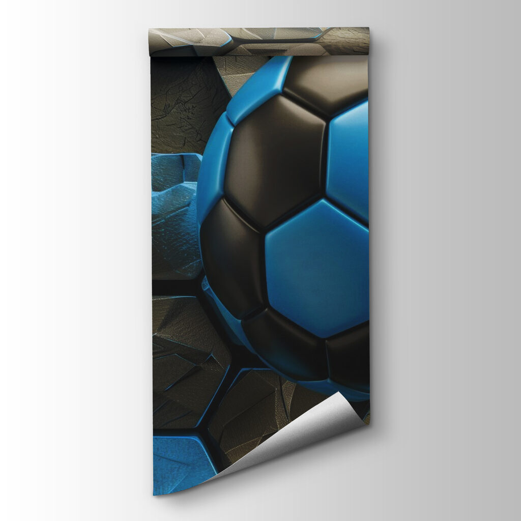 Pallone blu tra esagoni — vista del prodotto