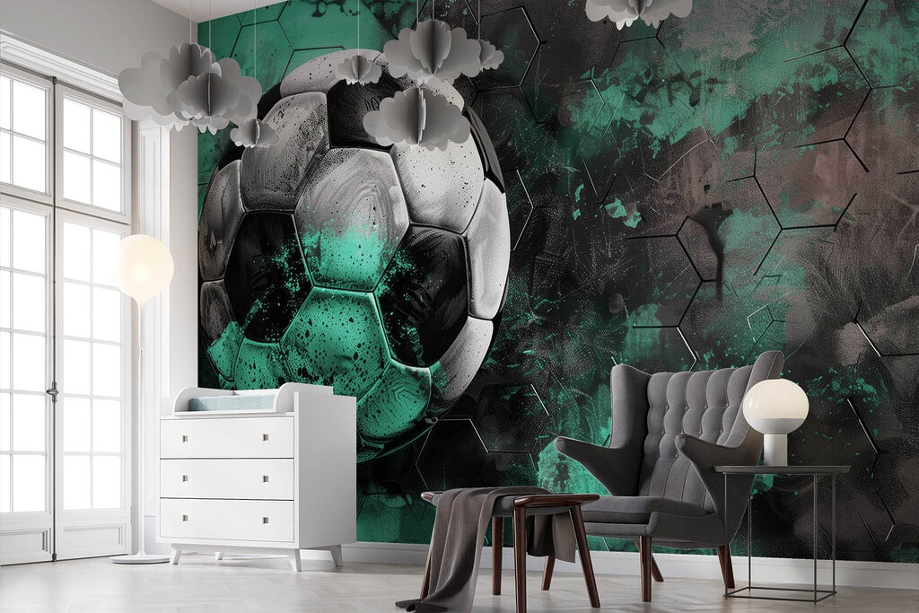 Pallone verde nell’ombra — ambiente 3