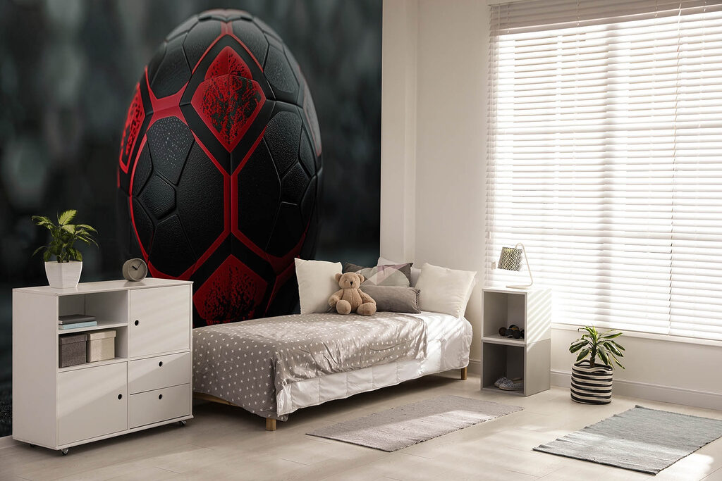 Pallone nero e rosso — ambiente 2
