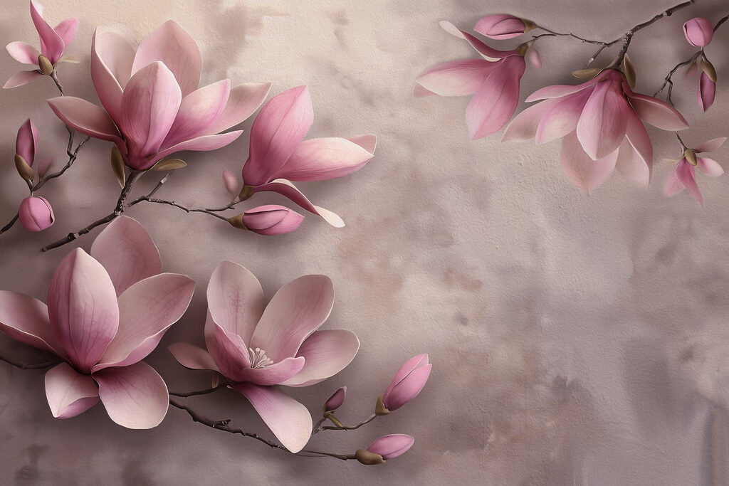 Magnolia rosa — design completo