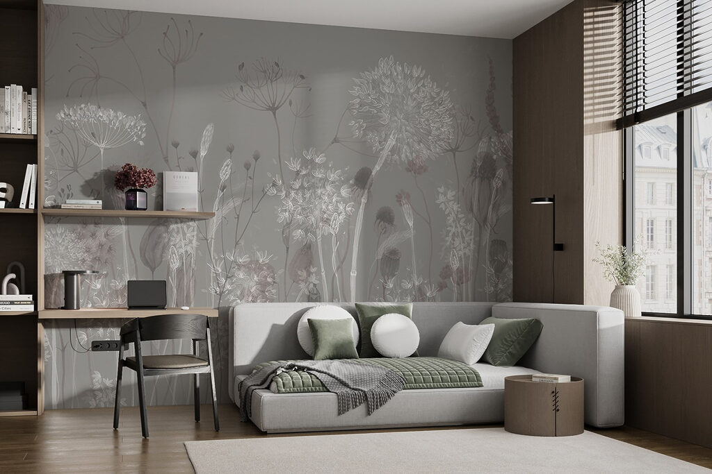 Erbe con fiori tondi — ambiente 2