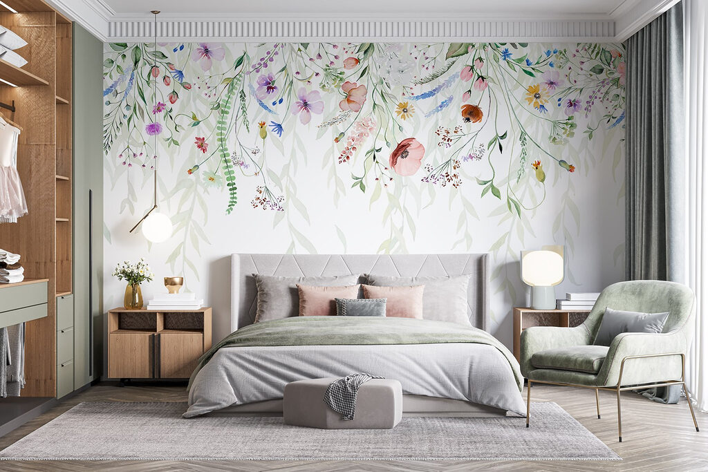 Fiori colorati in alto — ambiente 3