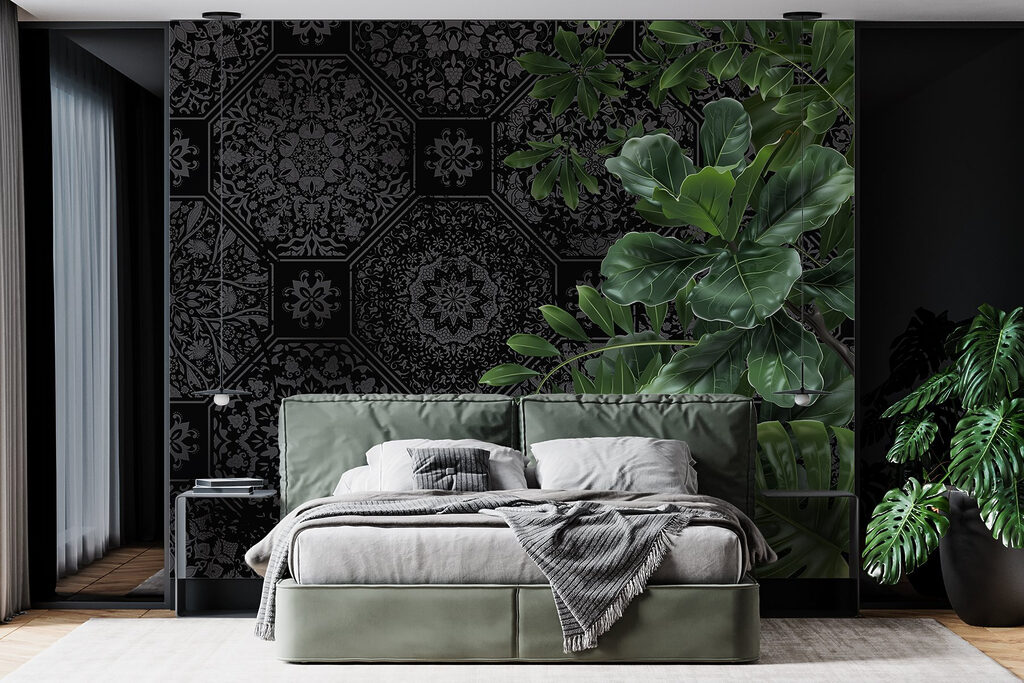 Verde e motivi scuri — ambiente 3