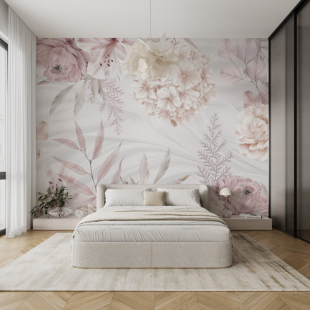 Fiori rosa su palme — ambiente 2