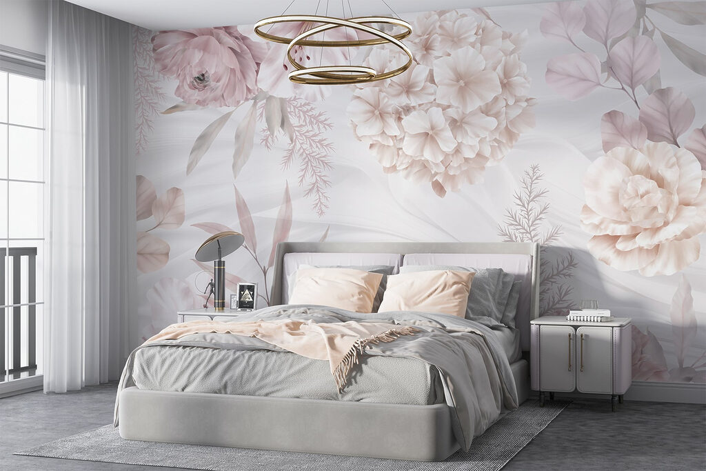 Fiori rosa su palme — ambiente 3