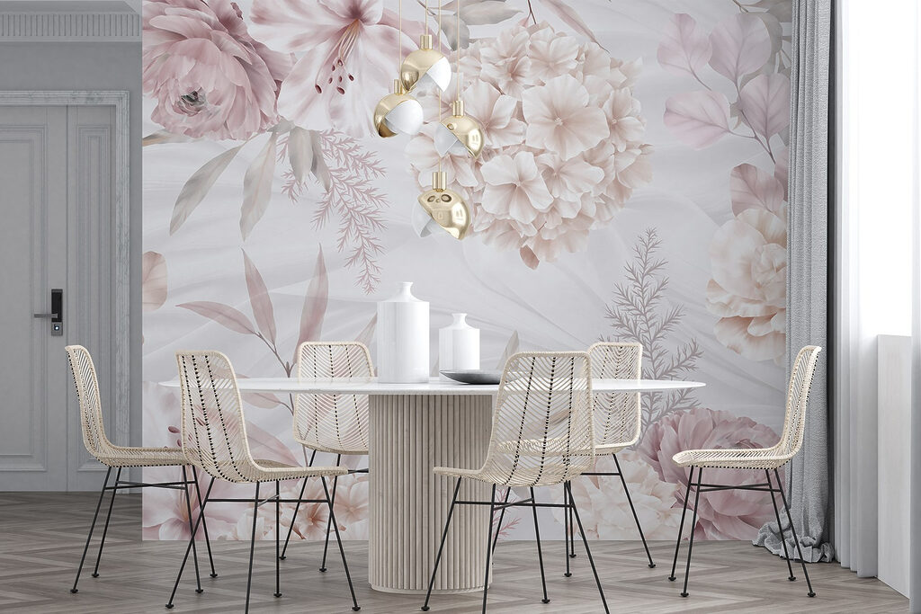 Fiori rosa su palme — ambiente 6
