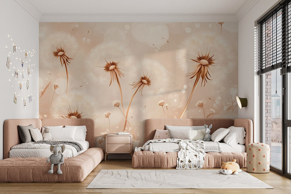 Soffioni tra fiori caldi — ambiente 4