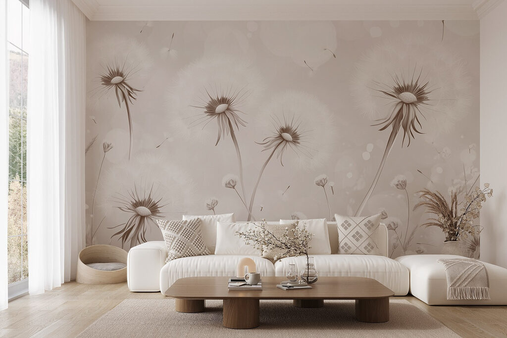 Soffioni tra fiori caldi — ambiente 3