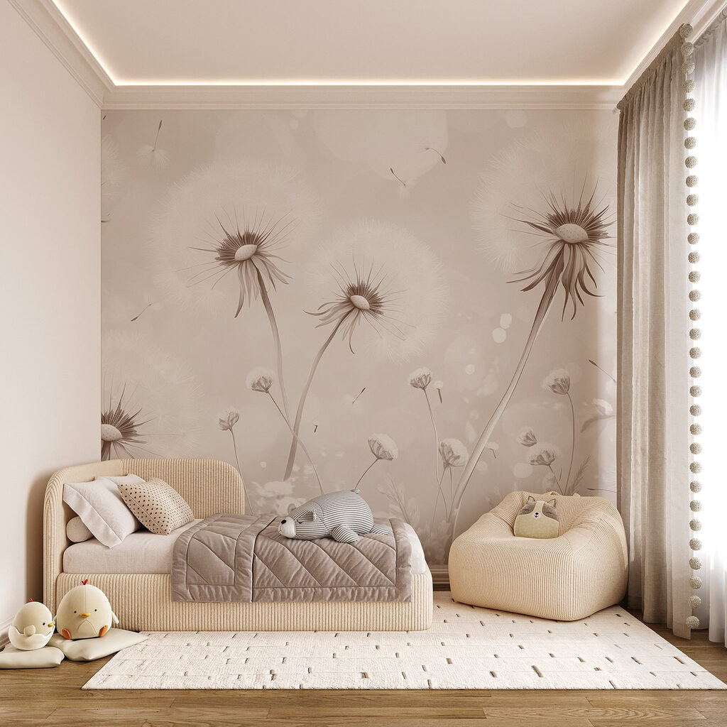Soffioni tra fiori caldi — ambiente 4