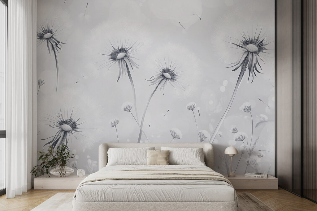 Soffioni tra fiori caldi — ambiente 1