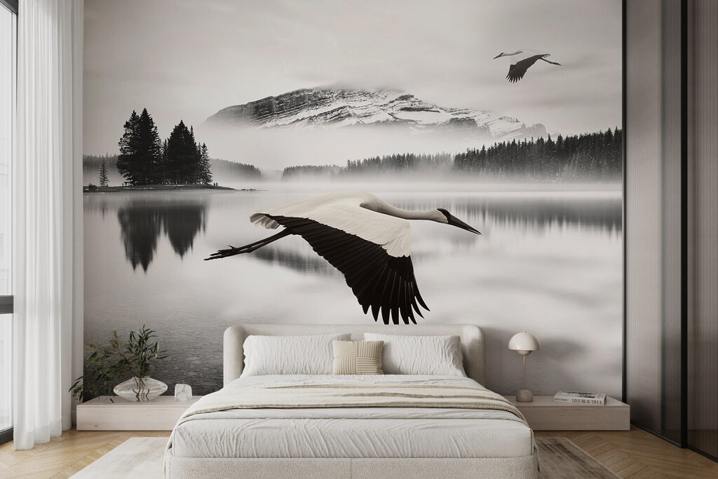 Uccelli sopra il lago — ambiente 3