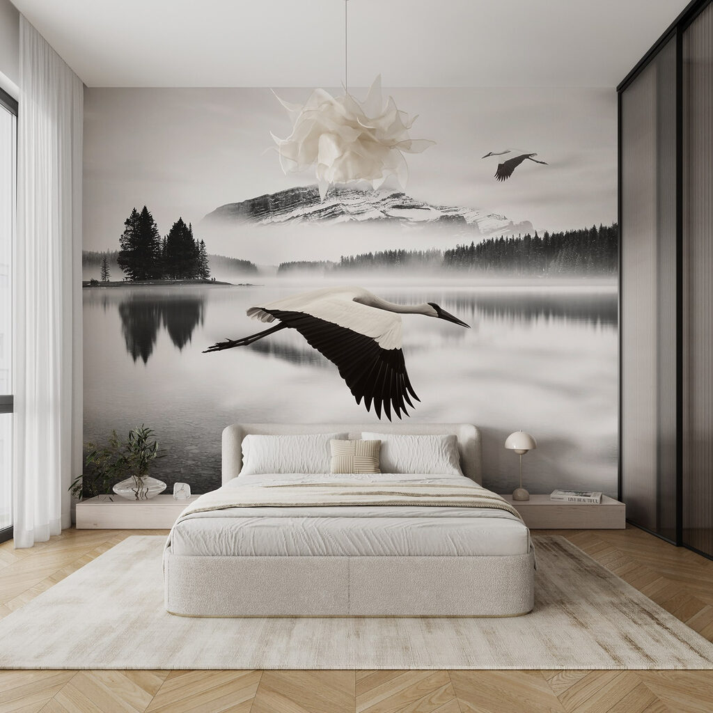 Uccelli sopra il lago — ambiente 4