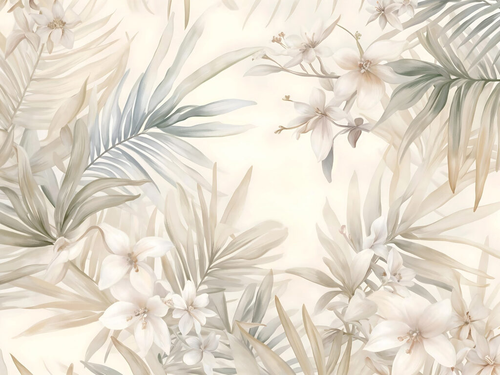 Fiori tropicali delicati — design completo