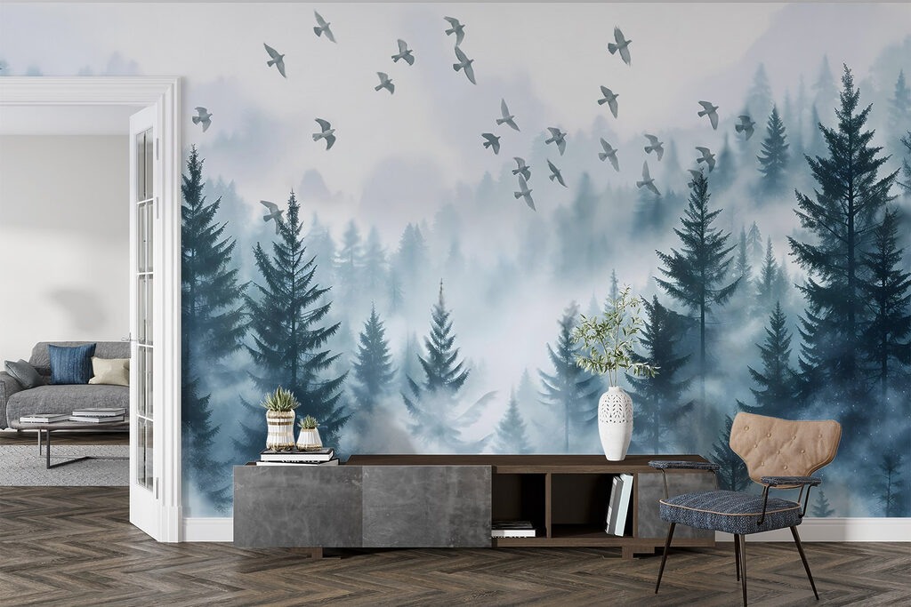 Uccelli nella nebbia — ambiente 5