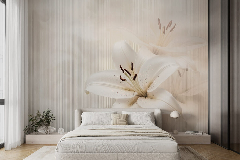 Gigli bianchi tra righe — ambiente 2