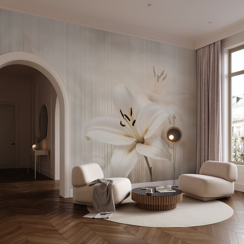 Gigli bianchi tra righe — ambiente 4