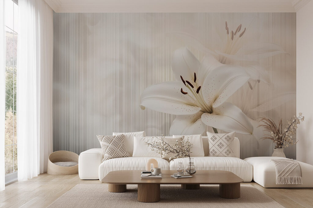 Gigli bianchi tra righe — ambiente 6